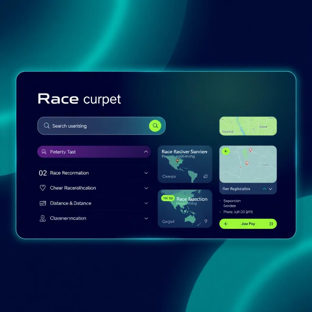 AI race search interface mockup